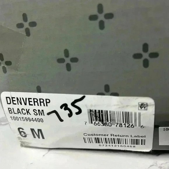 SUN STONE Black Cushioned Goring Denverr Square Toe Block Heel Zip-Up Booties 6M - Picture 16 of 16